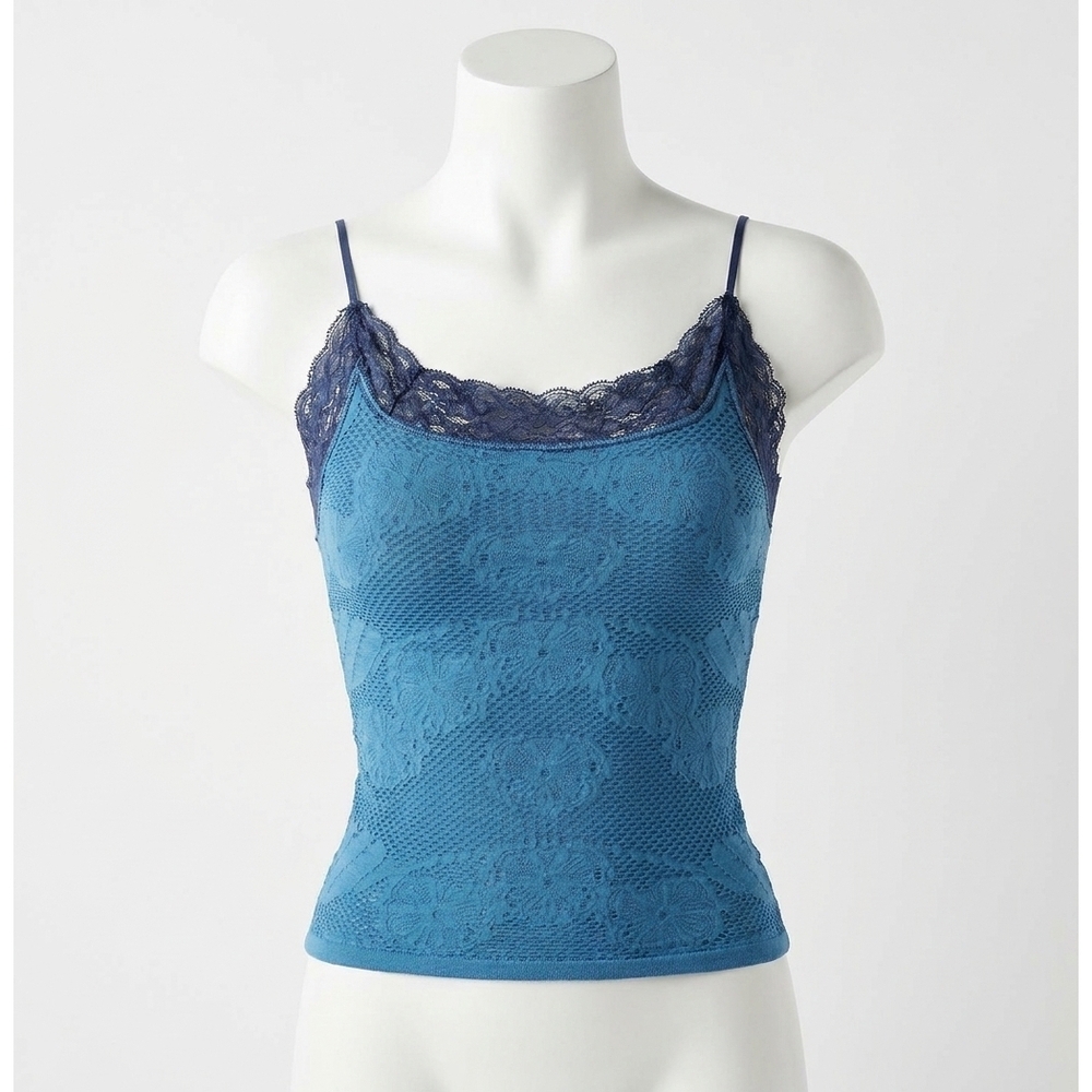 NEW FREE PEOPLE jules seamless camisole in deep water combo
